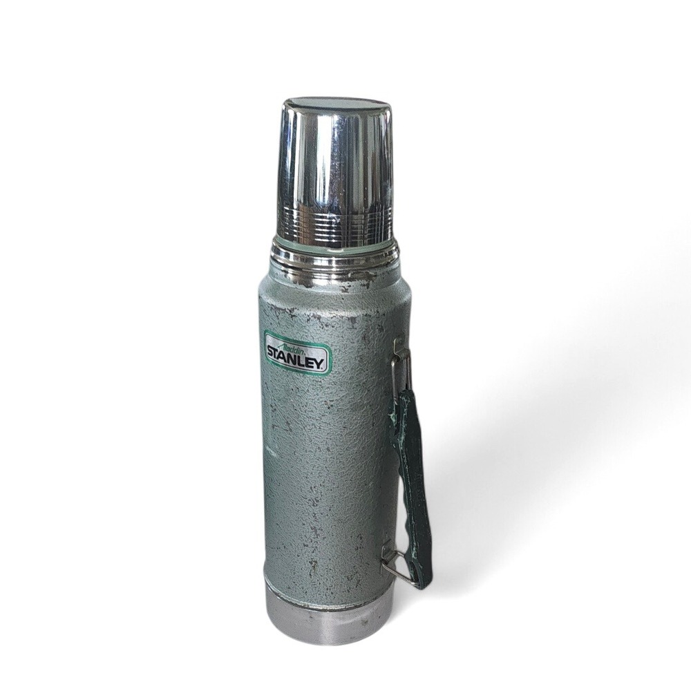 Stanley Aladdin Thermos A-944DH Green Vintage Vacuum Bottle 1 Quart Made in USA